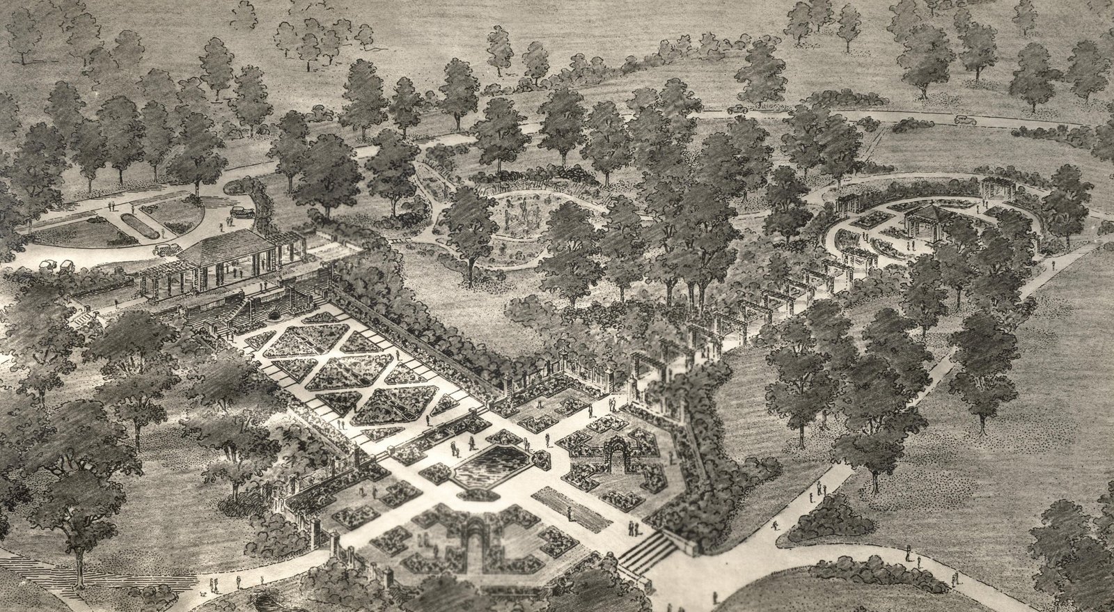 Historic Master Plan of FWBG Rose Garden